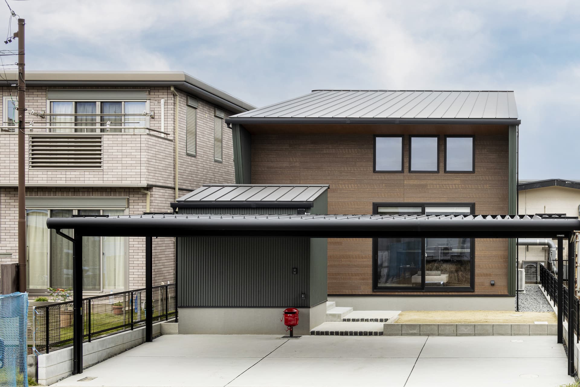 自由設計の注文住宅の外観