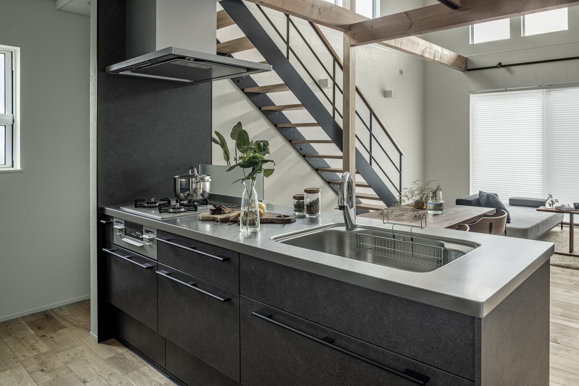 自由設計の注文住宅のキッチン