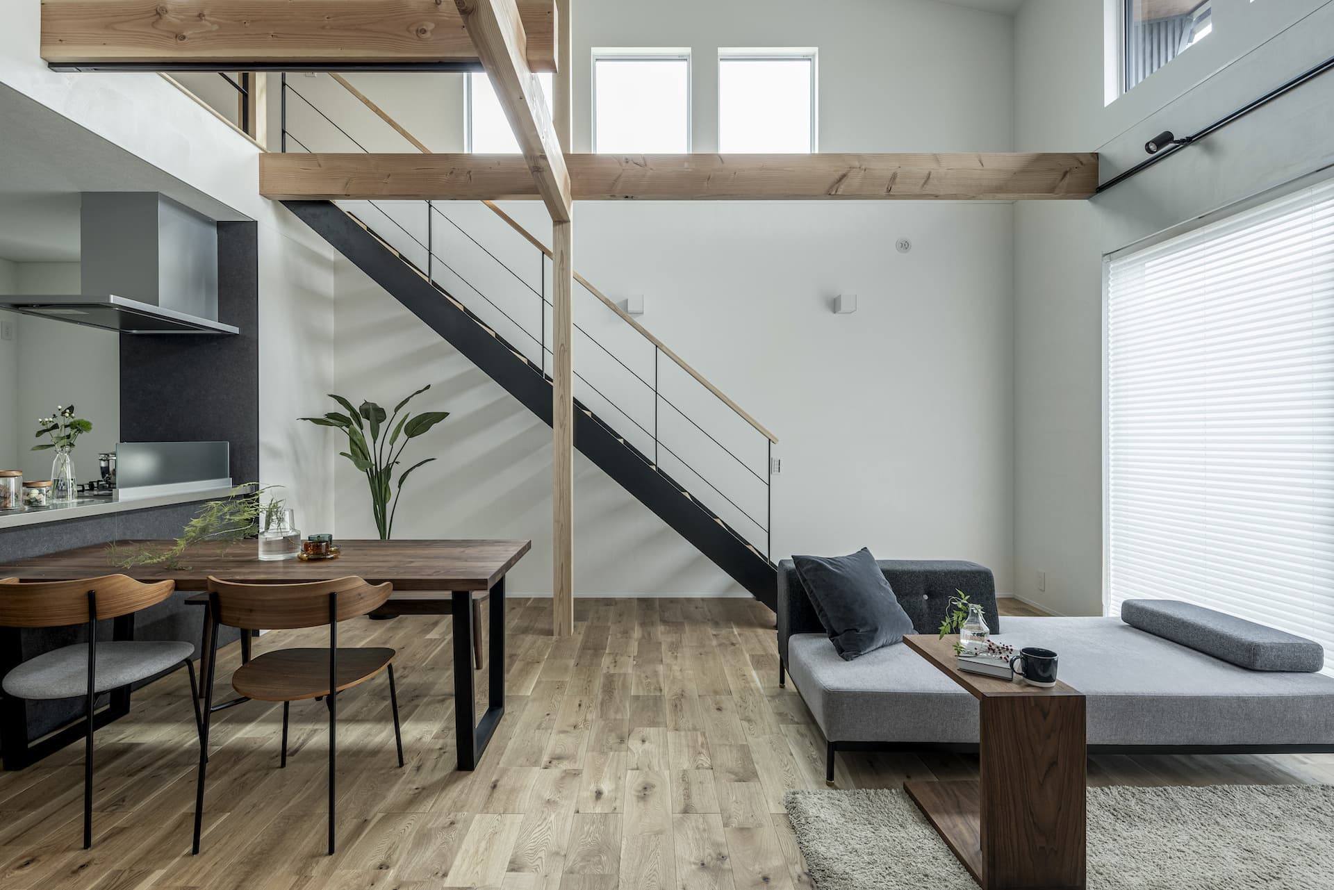 自由設計の注文住宅のリビング