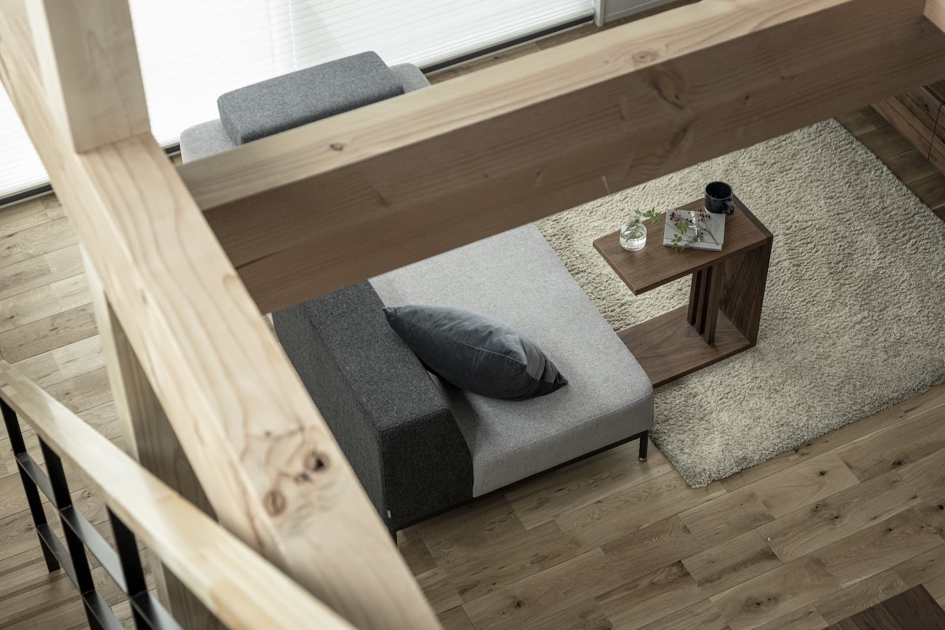 自由設計の注文住宅の俯瞰