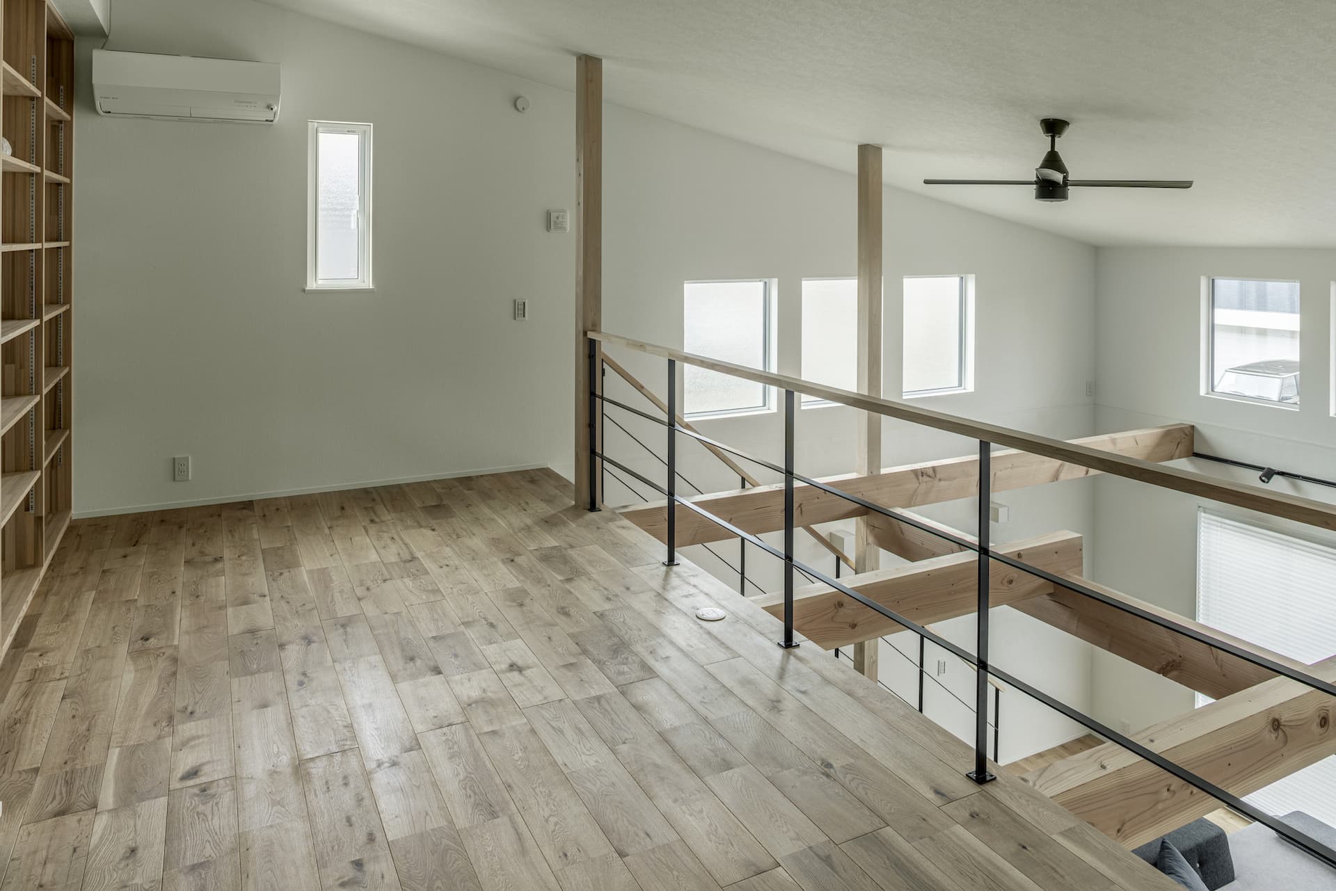 自由設計の注文住宅の吹き抜け